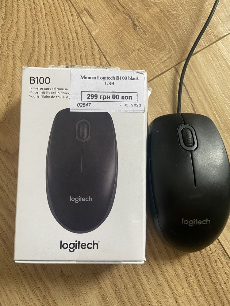 Продам мишку Logitech B100 Black