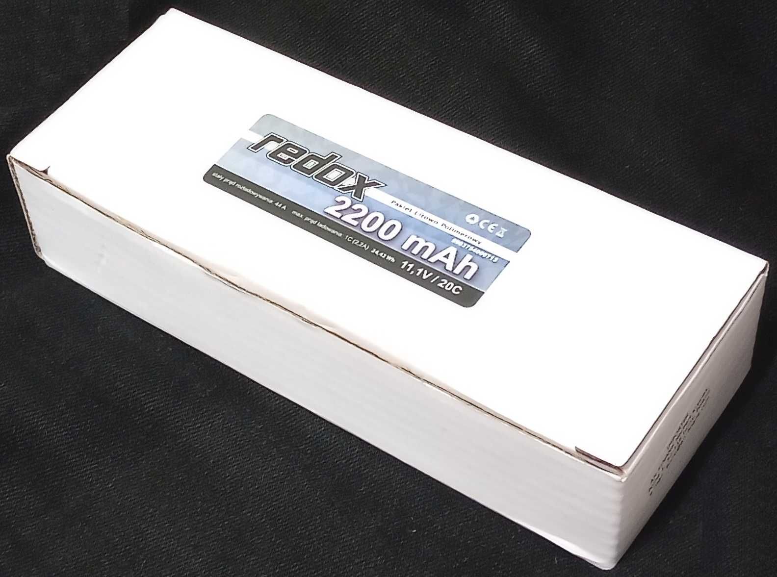 Pakiet Akumulator LIPO 2200mAh 11,1V 20C XT60 Redox - Nowy, nieużywany