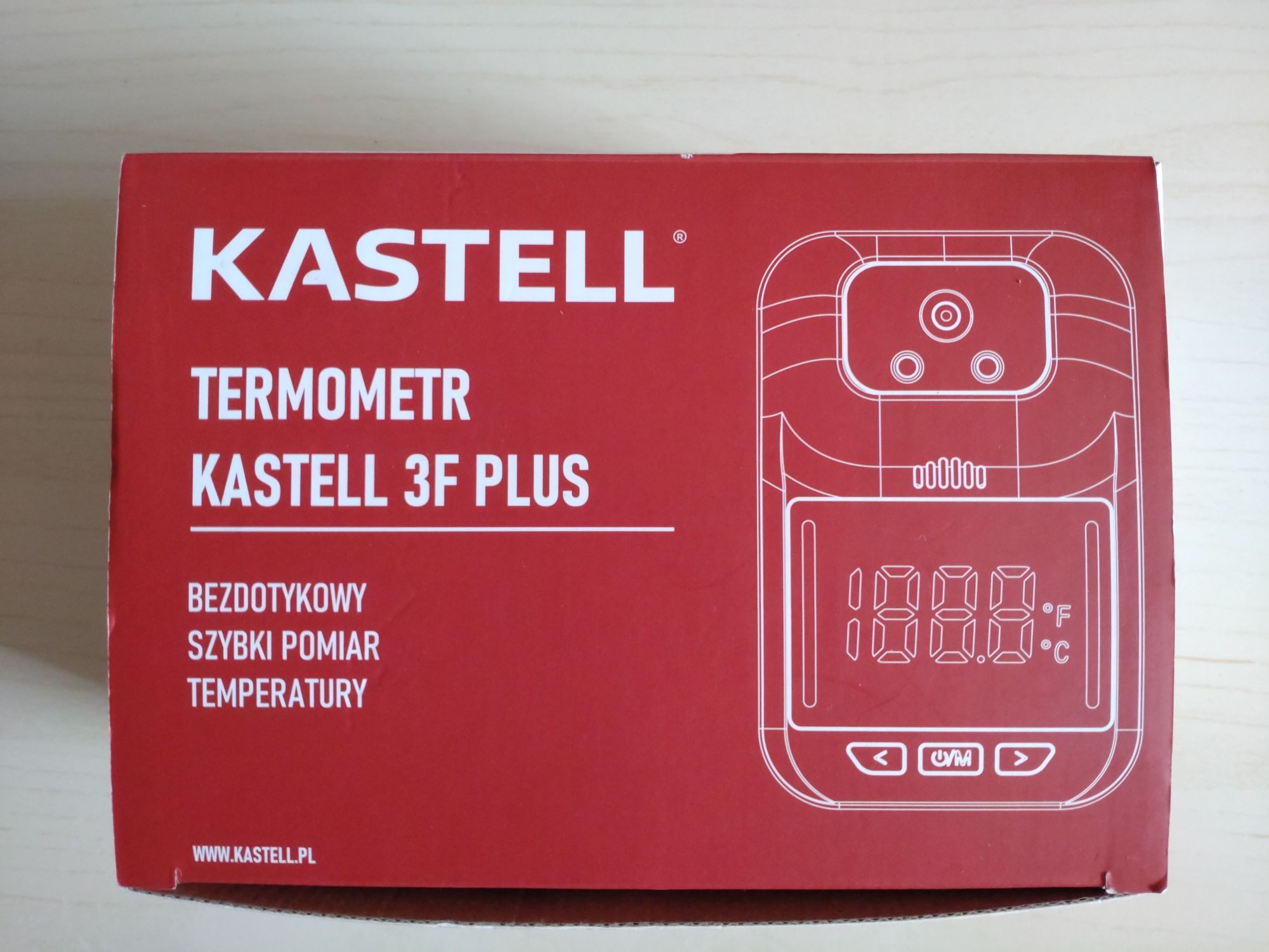 Termometr bezdotykowy Kastell 3f Plus Nowy