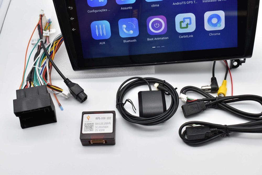 Rádio 2 din android GOLF 7 preto  • Wifi - GPS - Bluetooth + CÂMARA