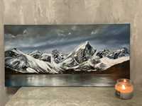 Картина «Гори», гірський пейзаж, олійні фарби, картина маслом