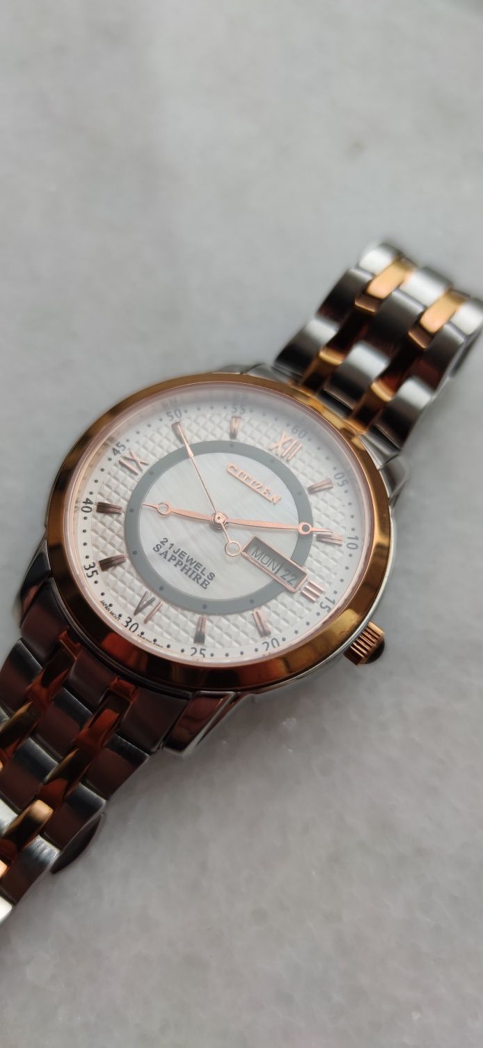 Японские мужские часы Citizen automatic Sapphire Made in Japan