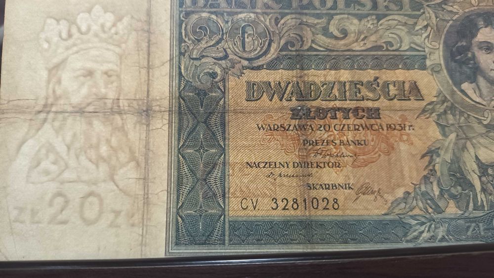 Banknot Polska Warszawa 20zł 1931r.