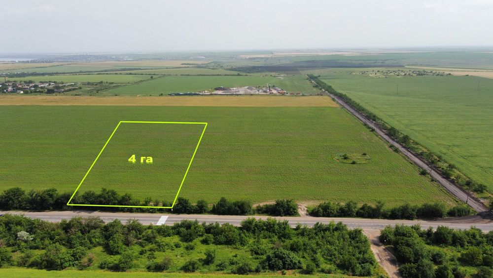 Фасадный участок, Весняное 4 га, вдоль трассы Одесса-Николаев.