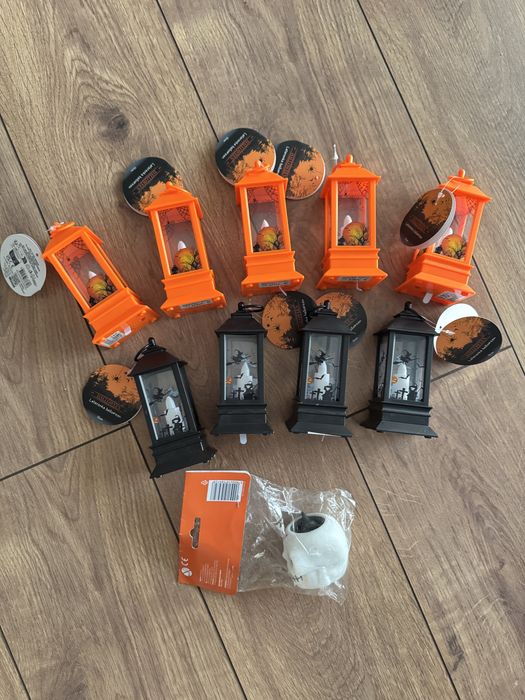 Latarenka lampion zestaw 9 sztuk Halloween nowe
