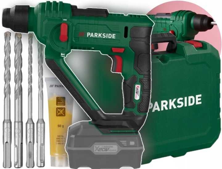 PARKSIDE Akumulatorowa MŁOTOWIERTARKA Udarowa PABH 20-Li D4, 20 V