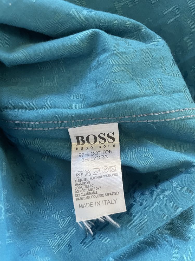 Koszula turkosowa Hugo Boss r. XL!