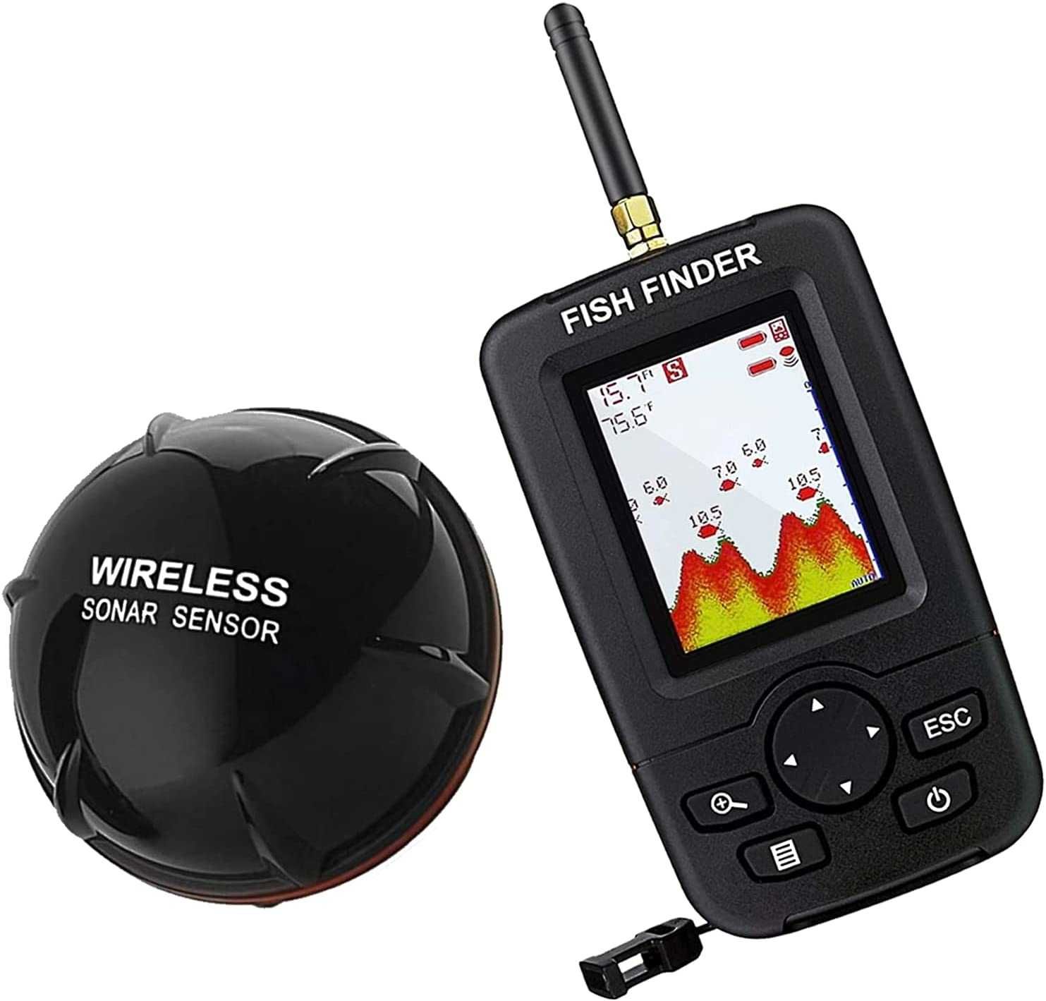 Nowa Echosonda sonar 100m fish finder deeper echo