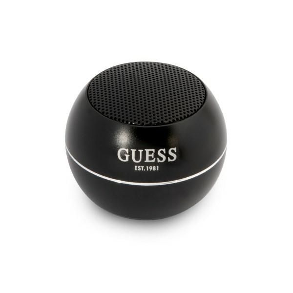 Guess Głośnik Bluetooth Guwsalgek Speaker Mini Czarny/Black