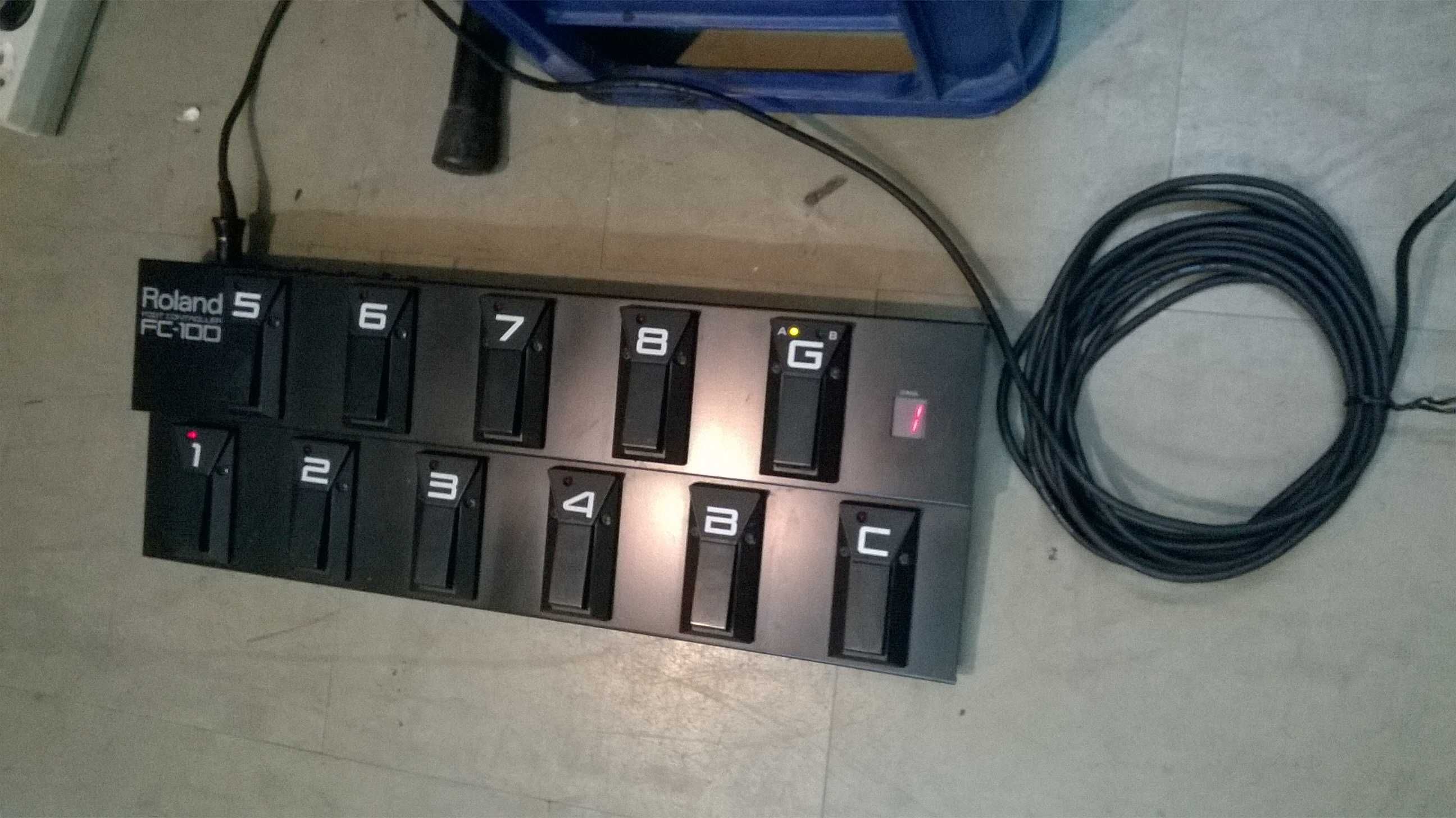 ROLAND GP 8 ROLAND FC 100 procesor efektow kontroler kabel RRC