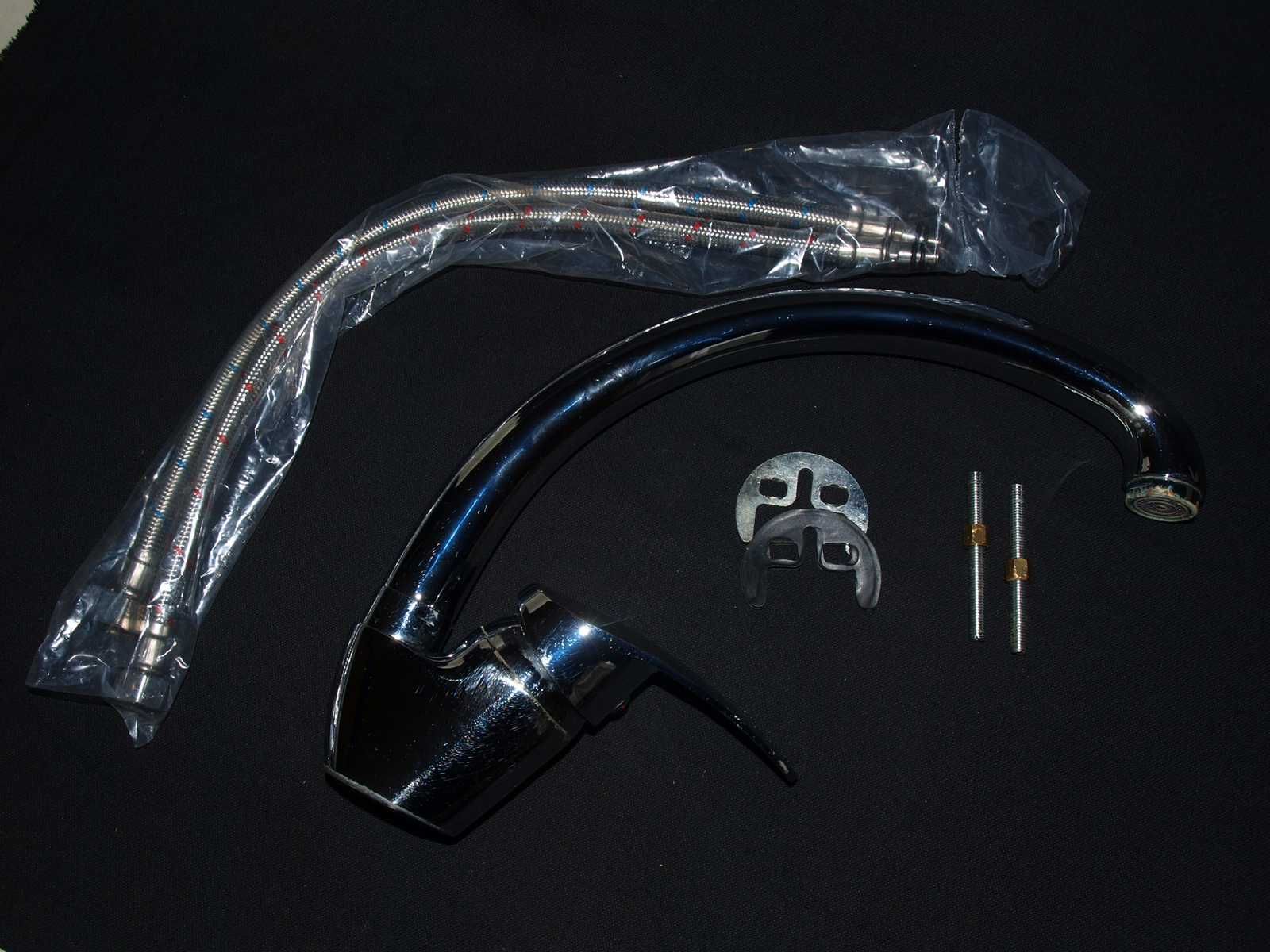 bateria do zlewozmywaka używana + 2 wężyki  40 cm nowe