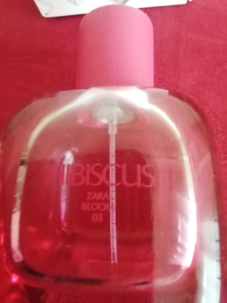 Frasco de perfume + caixa Hibiscus, vazio