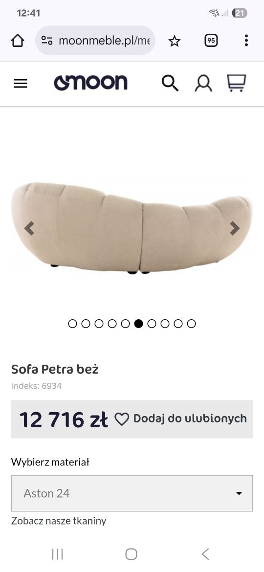 Sofa owalna luksusowa kolor wina stan idealny REZERWACJA do3.08