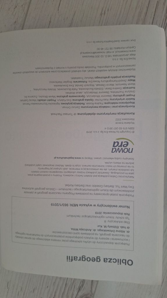 Podręcznik do geografii klasa 1