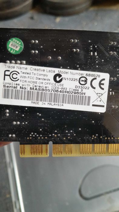 REtro Karta Dźwiękowa Creative SoundBlaster Audigy SB0570 7.1 PCI