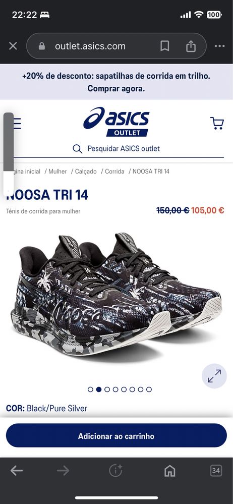 Tênis Asics Noosa 14 Feminino (ótimo estado)