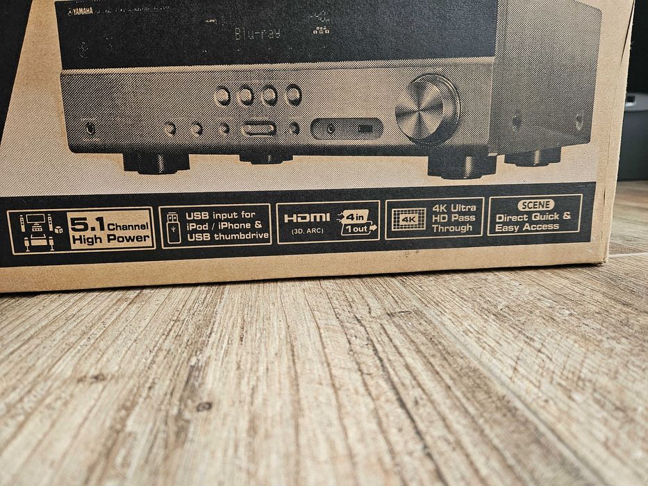 Wzmacniacz amplituner hdmi arc 4k bluetooth BurrBrown Yamaha rx v 377