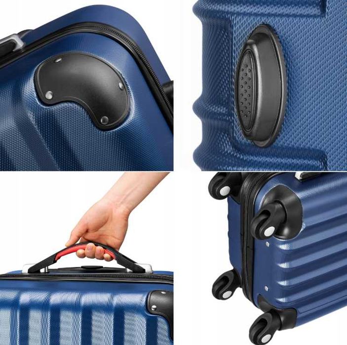 Walizki • Zestaw walizek podróżnych Walizka na kółkach Komplet ABS 3w1