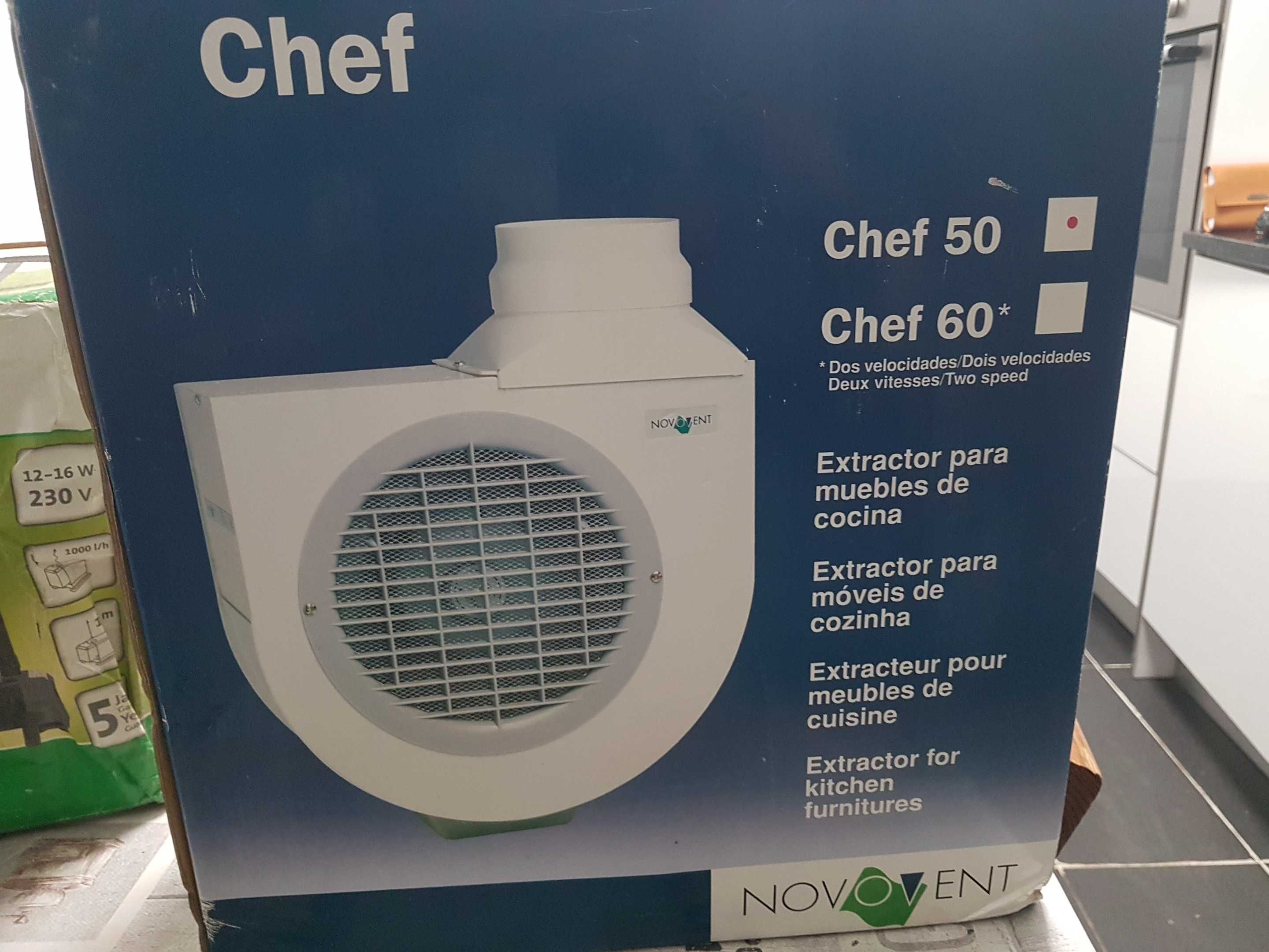 Extractor para móveis de cozinha Chef 50 Novoent