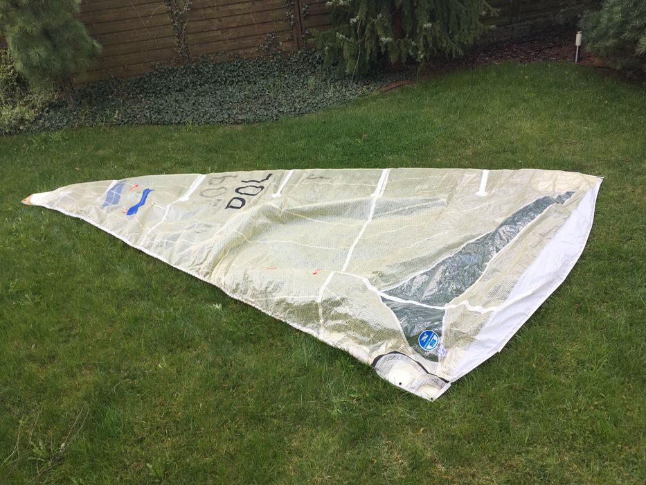 Żaglówka jacht legendarna klasa regatowa Finn 1976 mahoniowy Chojnice