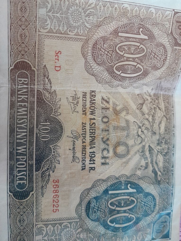 100 zł Generalna Gubernia, pieniądz 1940