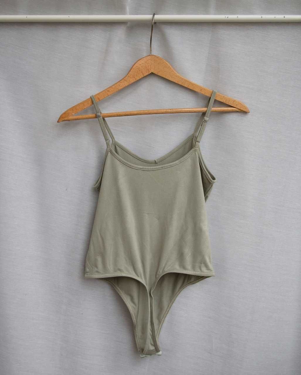 Zielone miętowe body XS S stringi
