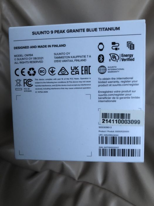 Новий Suunto 9 Peak Granite Blue titanium