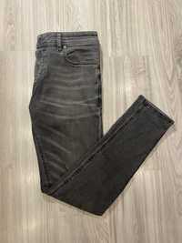 spodnie jeansy jeansowe skinny szare diesel
