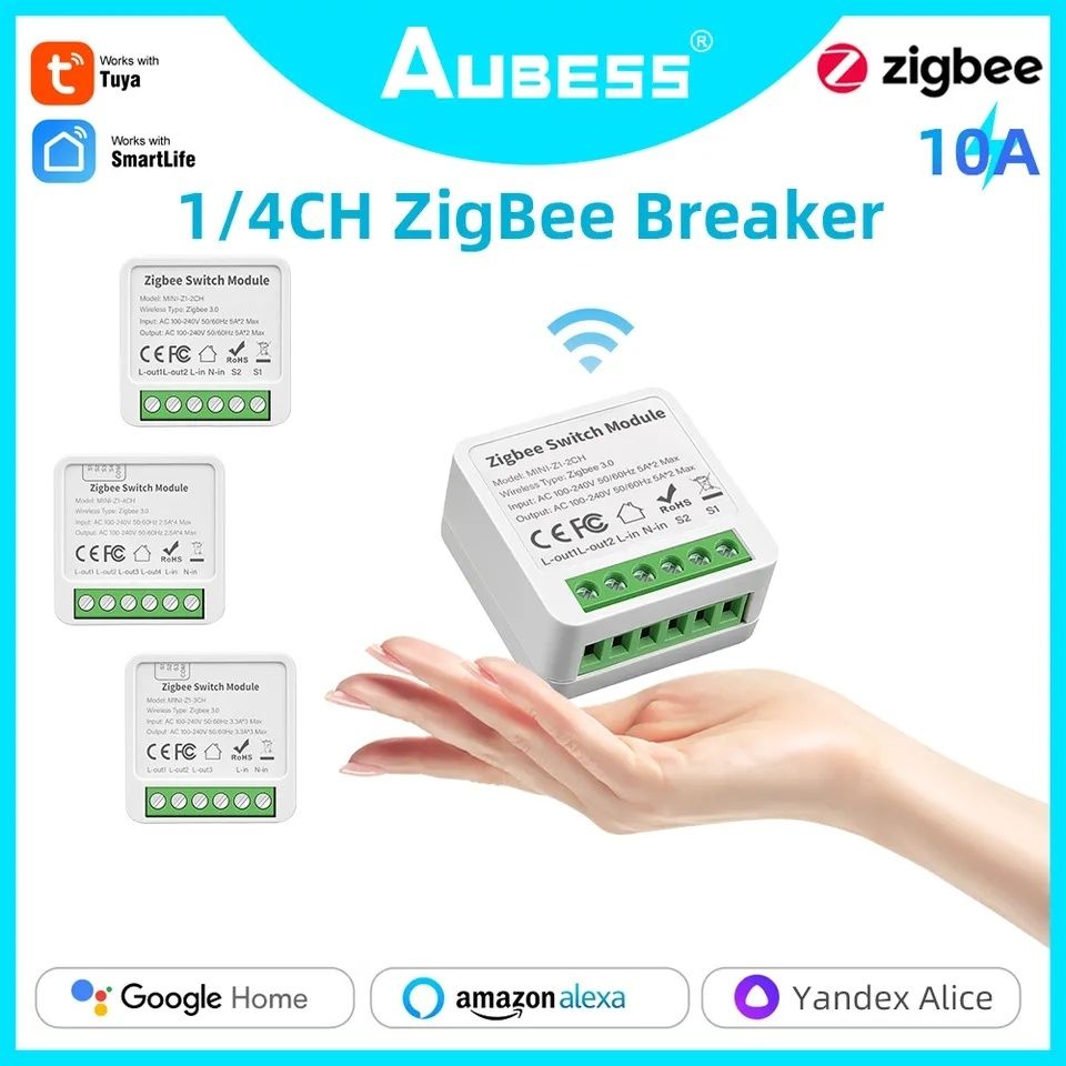 Розумний вимикач, розумне реле WiFi/Zigbee без нуля1-2 канали