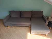 Sofa narożna z pojemnikiem