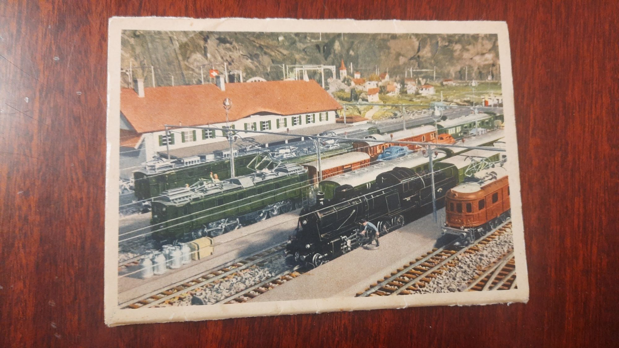 Вінтажний  буклет з 6-ти листівок моделі залізничної системи Heimwehfl