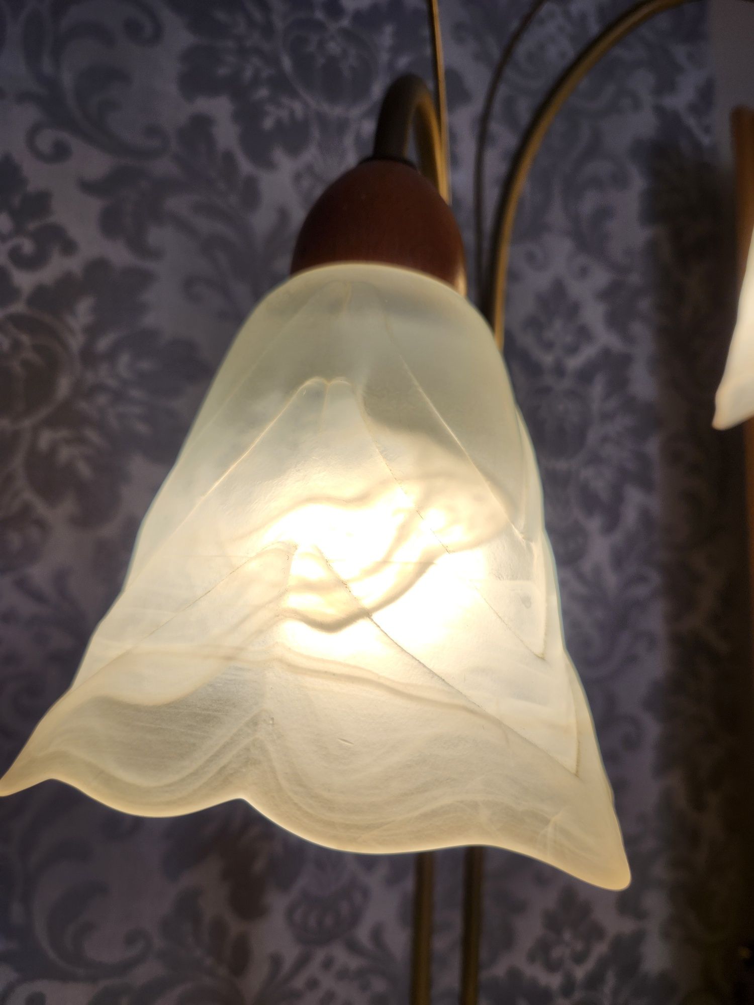 Piękny i klimatyczny zestaw lampa+kinkiet