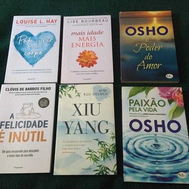 Livros Osho, Augusto Cury, Deepak Chopra, Einstein…(nunca lidos!)