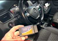 Scanner veicular carro ficha OBD-2 Bluetooth ELM-327 interface.