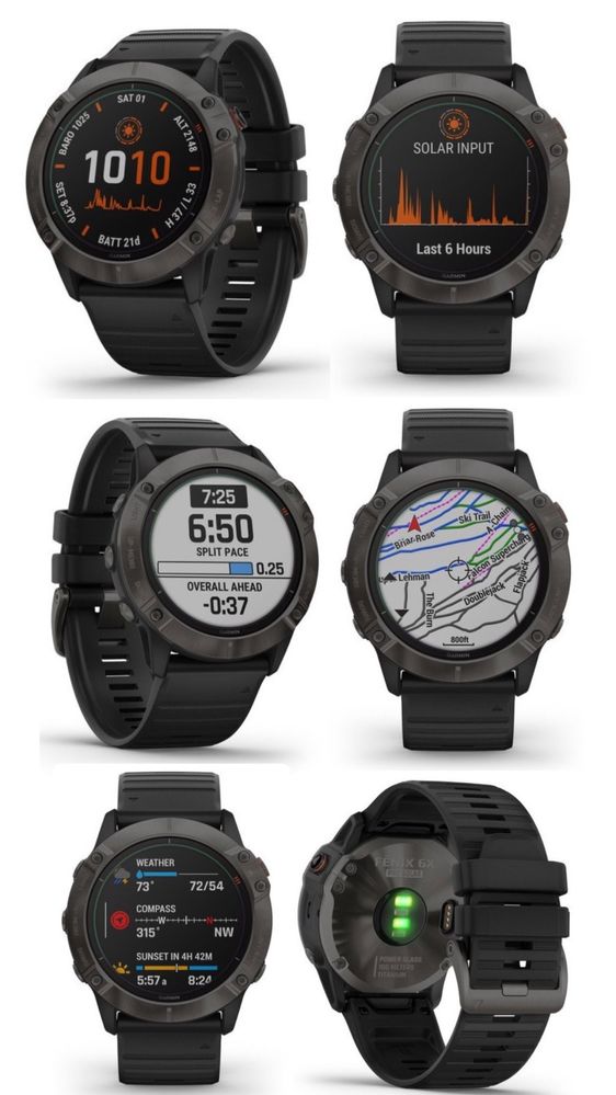 Смарт годинник Garmin Fenix 6X Pro Solar Black Band 010-02157-21