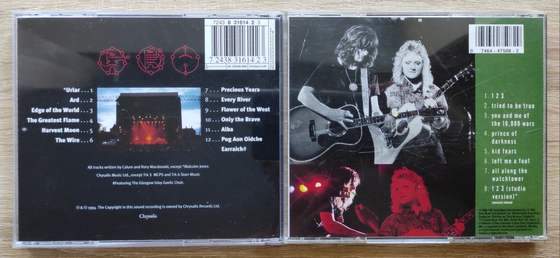 Фирменные CD диски The Proclaimers, Genesis, Runrig, Indigo Girls