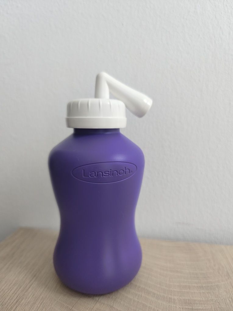 Lansinoh Organiczny spray przeciwbólowy i butelka poporodowa