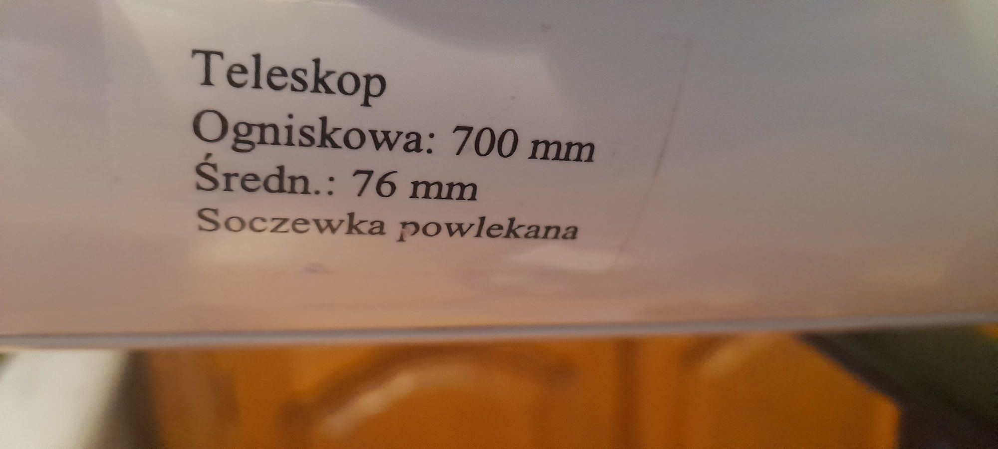 Teleskop astronomiczny luneta 76/700 Polska okular svbony