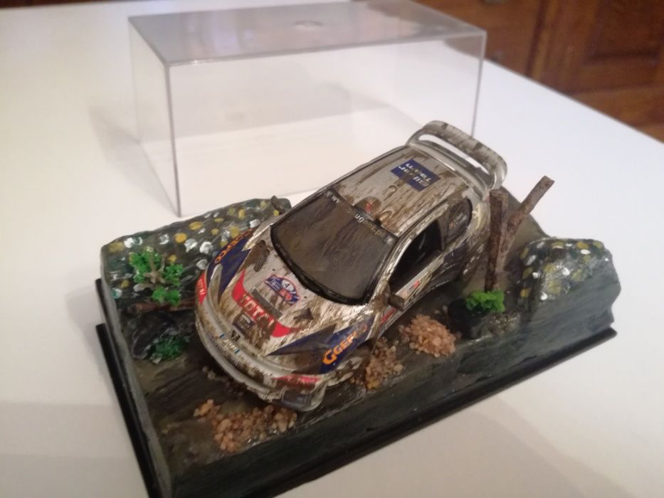 diorama escala 1/43 peugeot 207 wrc