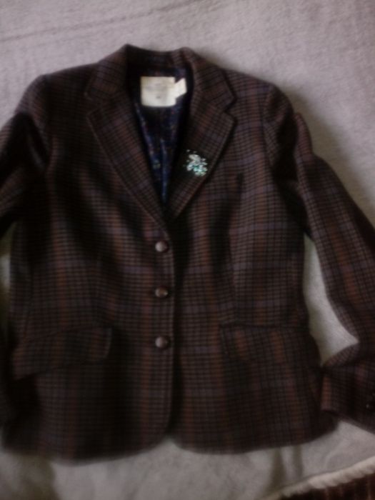 Piekna marynarka damska H&M rozm.42/44 pepitka ,klasyk