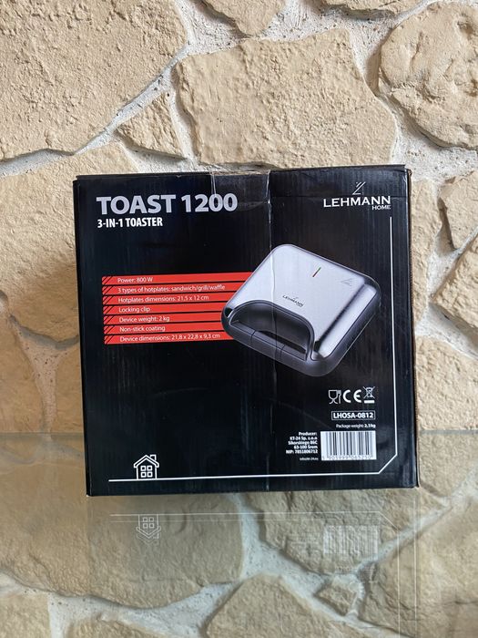 AB Opiekacz 3w1 Lehmann Toster Grill wielofunkcyjny