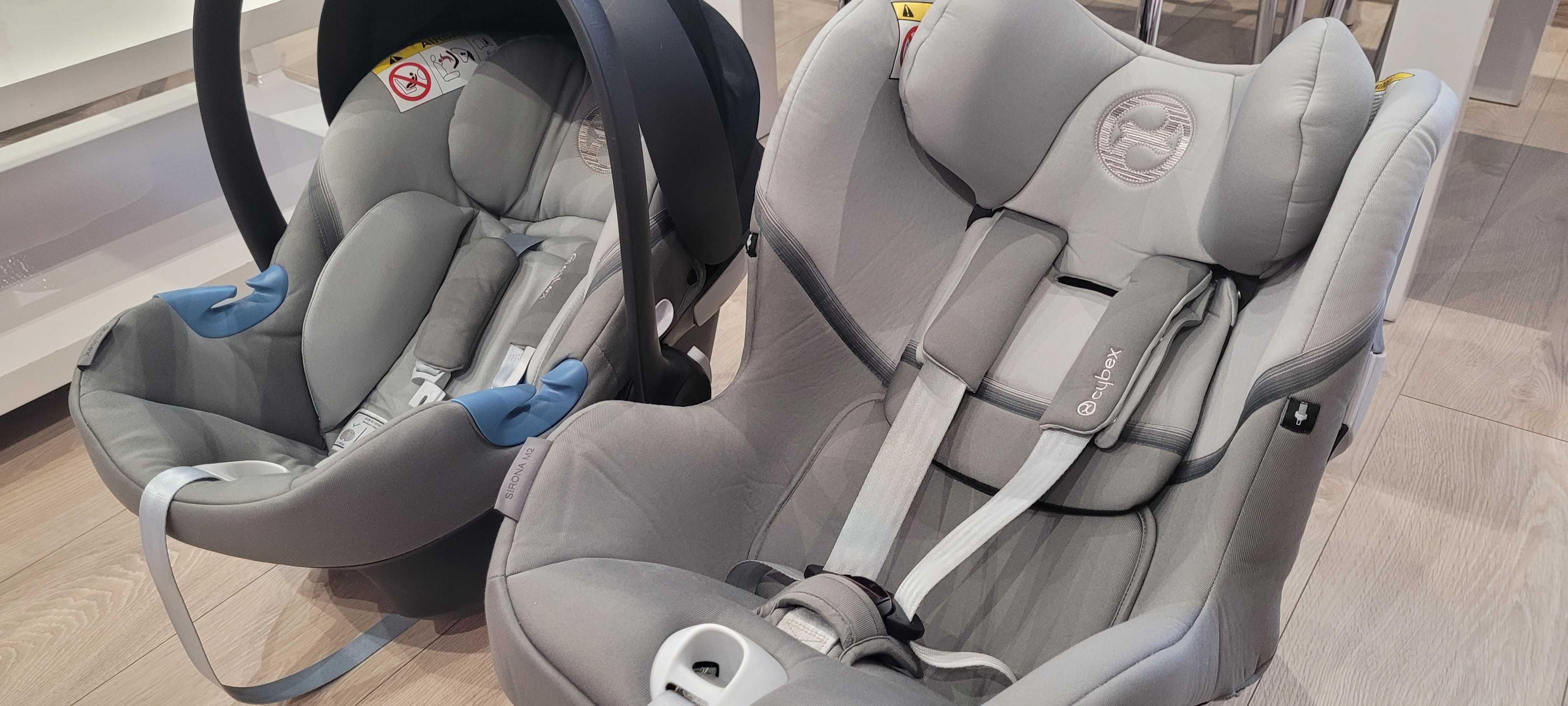Fotelik  Cybex Aton M, Cybex Sirona M2 i baza M KOMPLET