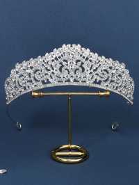 Tiara faixa de cabeça de noiva design coroa de cristais