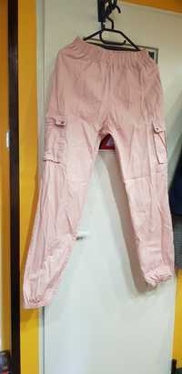 Spodnie bojówki różowe