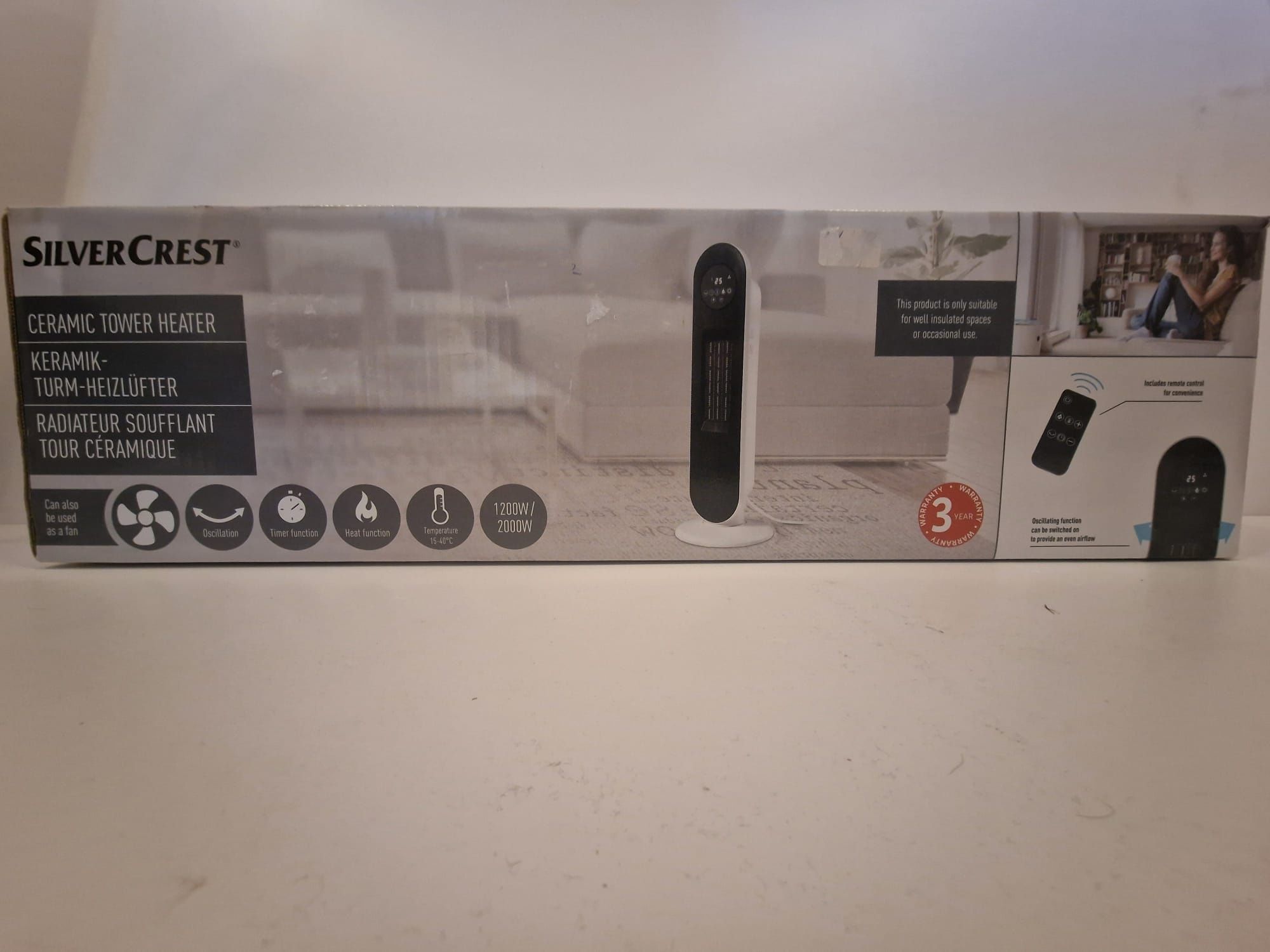 Ceram. termowentylator kolumnowy Silvercrest STHL 2000 B2 Super Cena