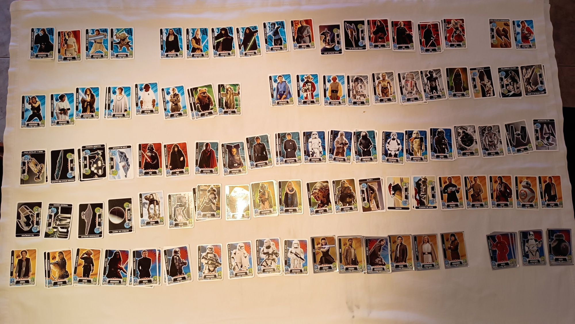 Cromos Cartas Star Wars. Coleção quase completa