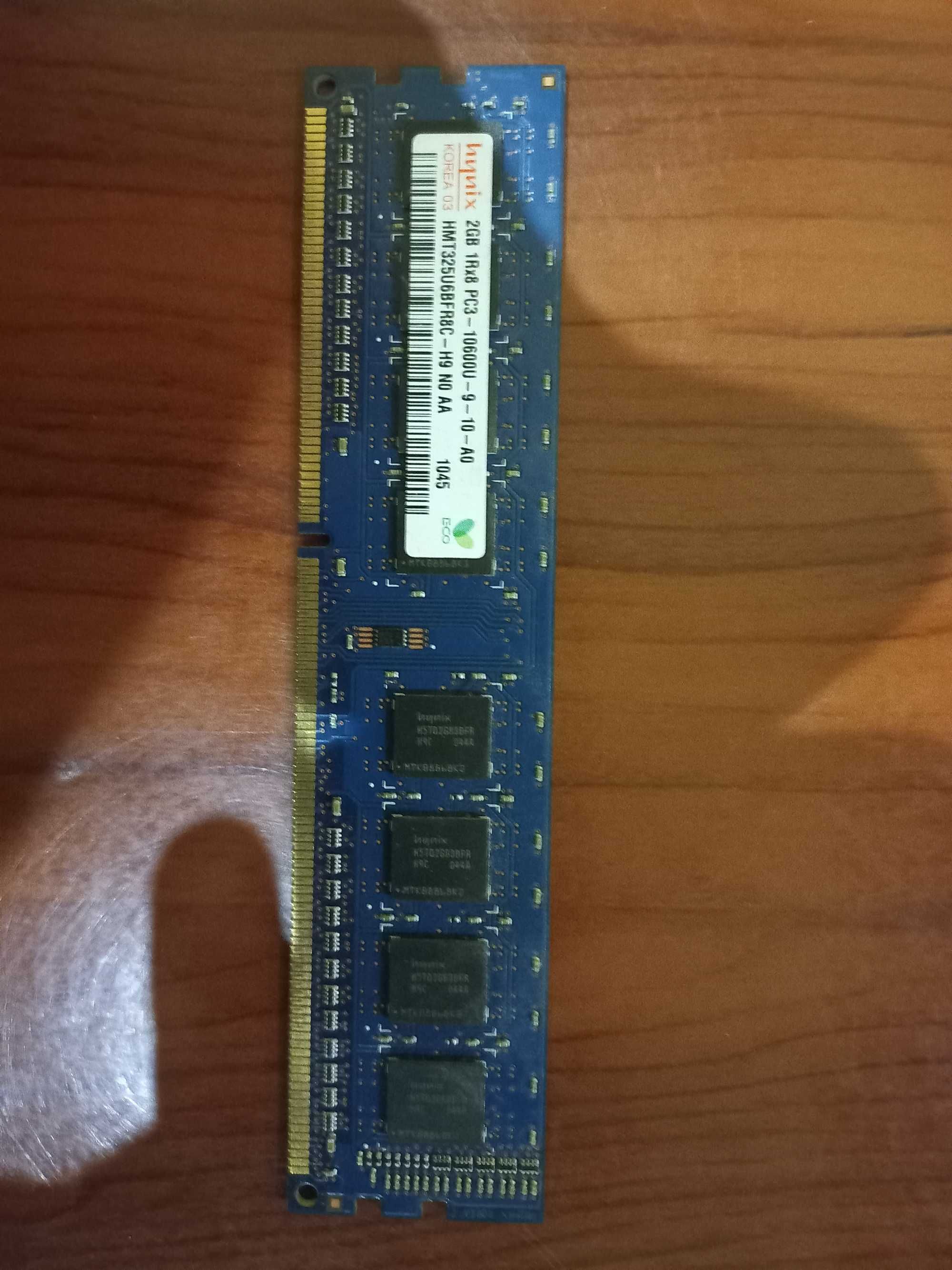 Оперативна пам'ять hynix 2gb 1rx8 pc3-10600u-9-10-a0