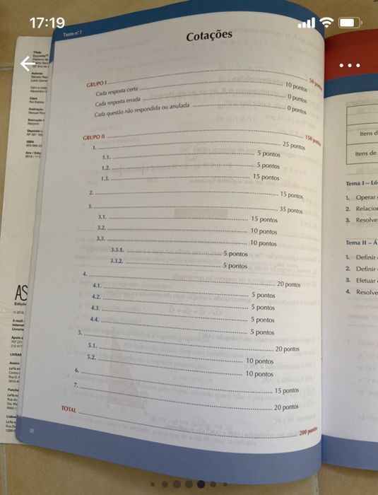 Caderno de atividades de Matemática A Expoente 10