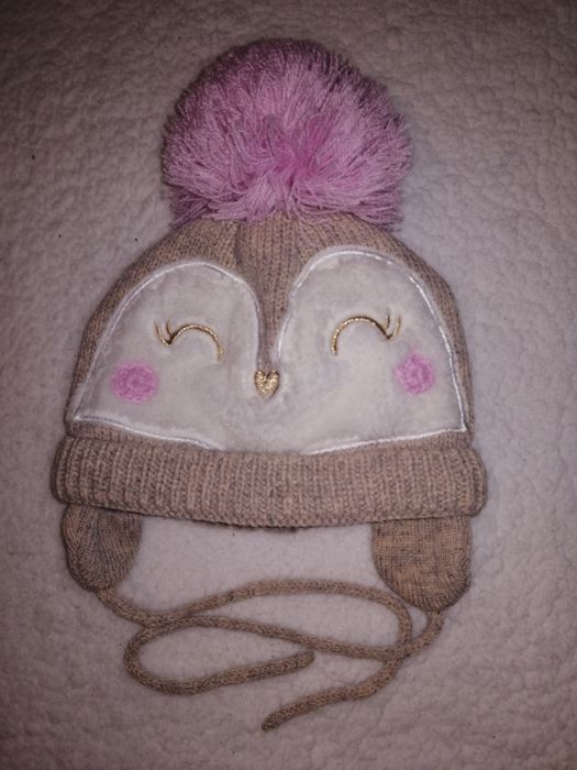Czapka zimowa dla. Dziewczynki 40/42 3-6 miesięcy 12 miesięcy smyk no