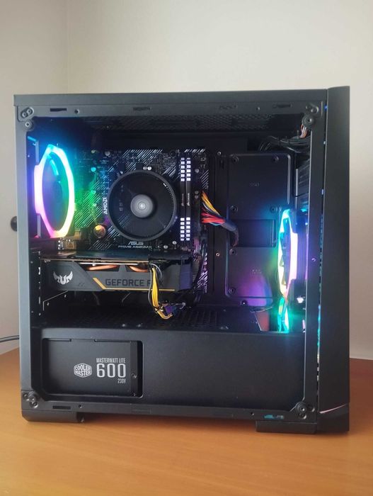 Pc Gamer Ryzen 5 3600, RTX 2060, 16 GB DDR4 LED